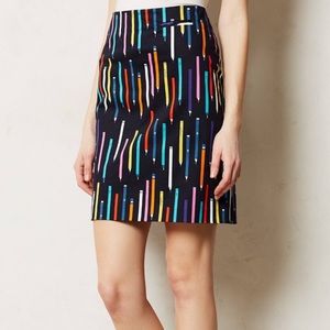 Rare Elevenses Anthro Archival No 2 Pencil Skirt 4